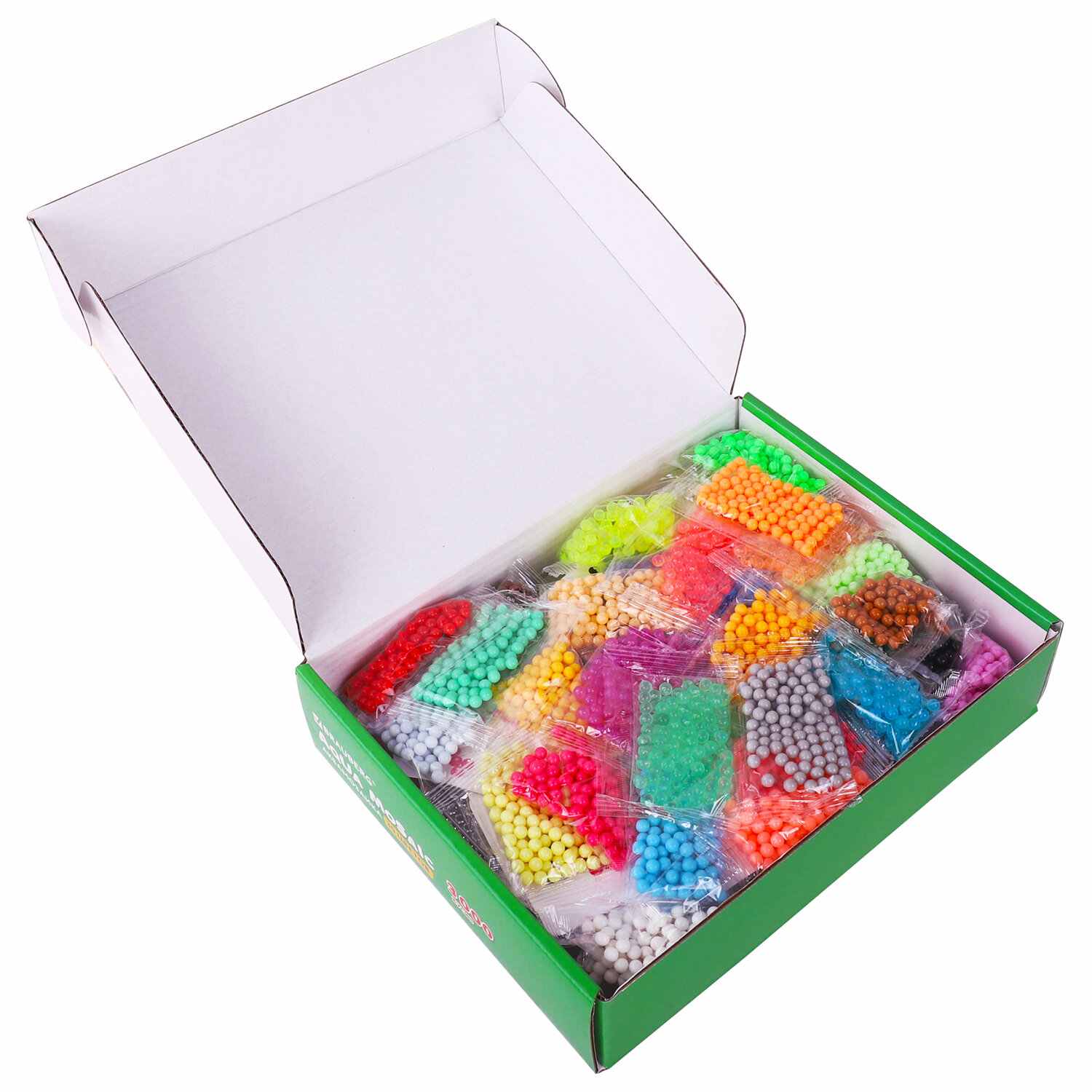 картинка Аквамозаика, 30 цветов, 3000 бусин, с трафаретами и инструментами, BRAUBERG, 664915 от магазина Альфанит в Кунгуре