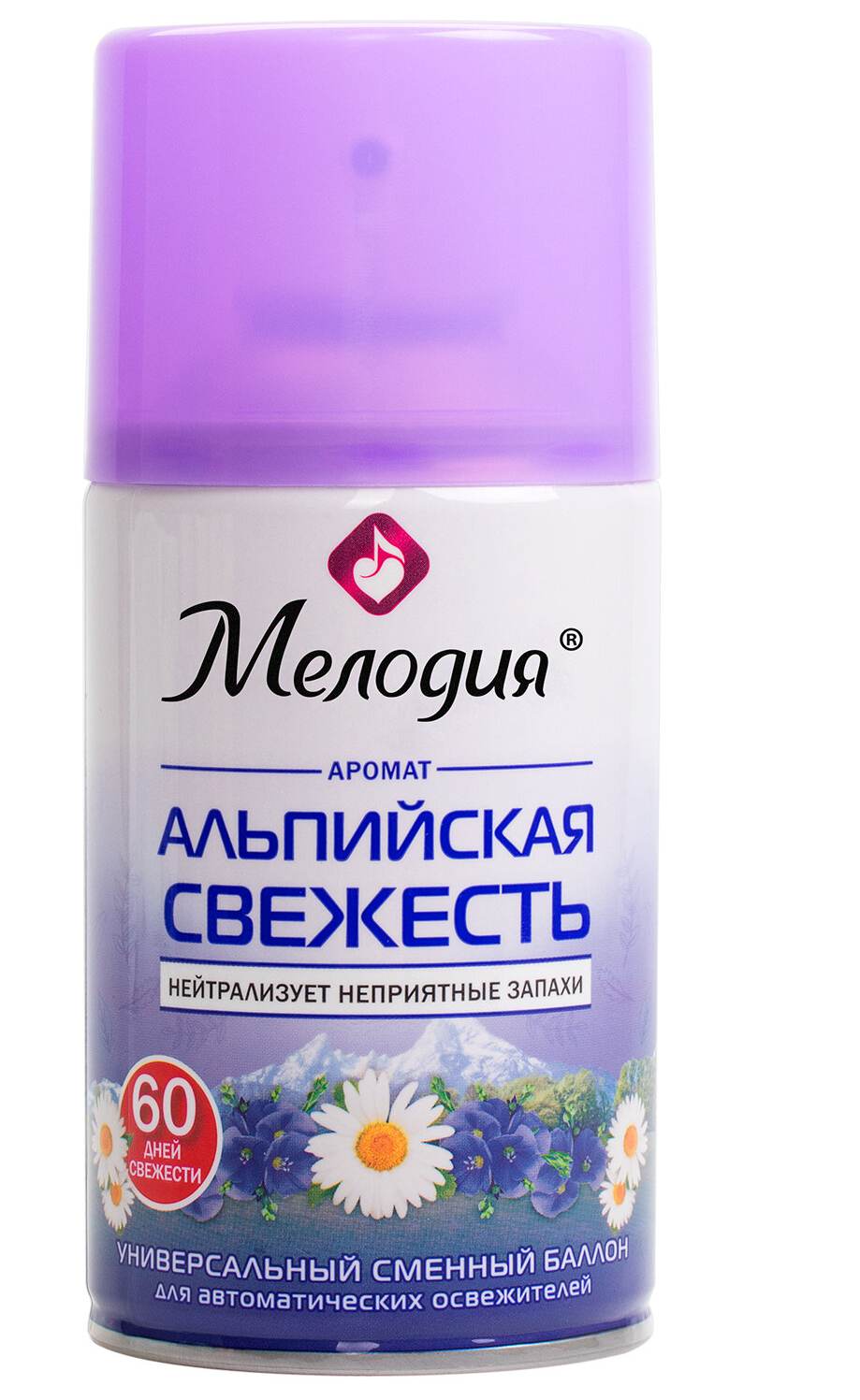 картинка Освежитель воздуха, 250 мл, аэрозоль, сменный баллон, "Альпийская свежесть", Мелодия, 605228 от магазина Альфанит в Кунгуре
