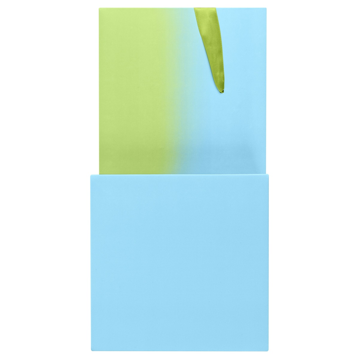 картинка Коробка подарочная квадратная складная, 15*15*15 см, "Duotone. Blue-Green gradient", MESHU, MS_54172 от магазина Альфанит в Кунгуре