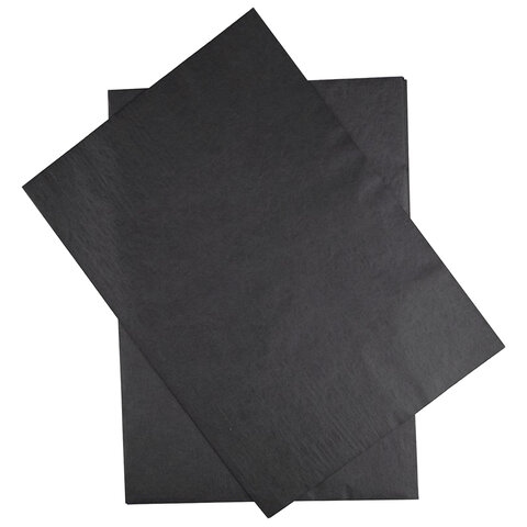 картинка Бумага копировальная, А4, 100 л, черная, STAFF, 112408 от магазина Альфанит в Кунгуре