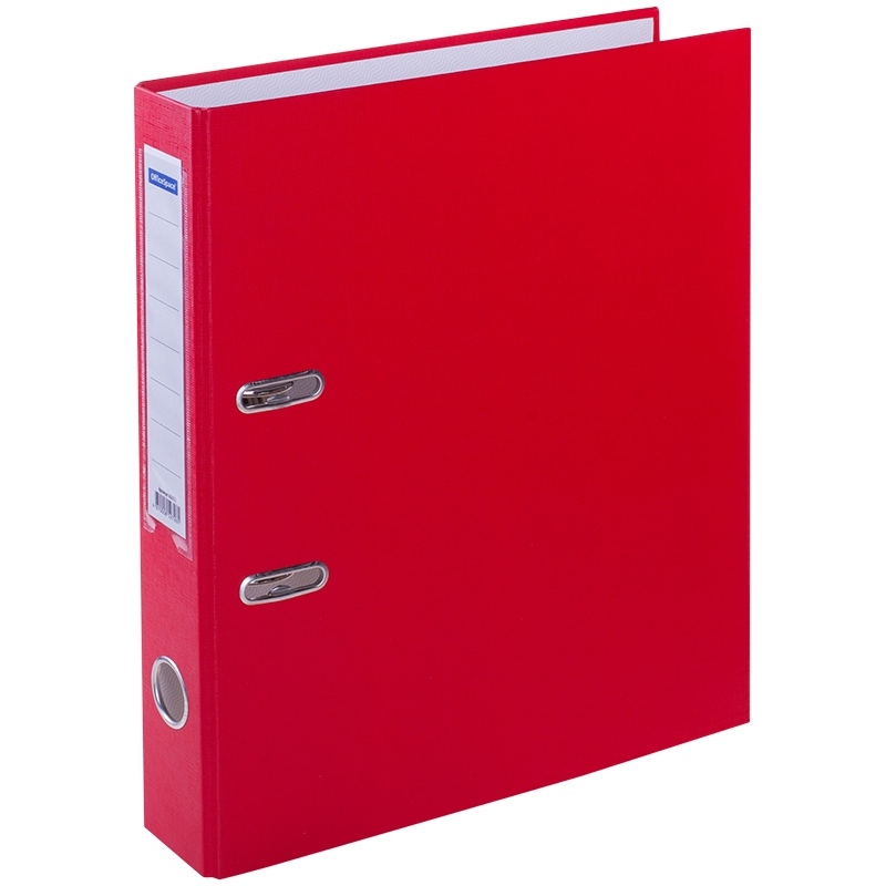 картинка Папка-регистратор, А4, корешок 50 мм, до 350 л, бумвинил, красный, с карманом, OfficeSpace, 162572 от магазина Альфанит в Кунгуре