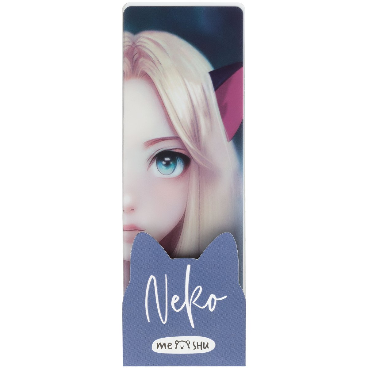 картинка Набор закладок пластиковых, 3 шт, 135*45 мм, ассорти, "Neko girl", MESHU, MS_55152 от магазина Альфанит в Кунгуре