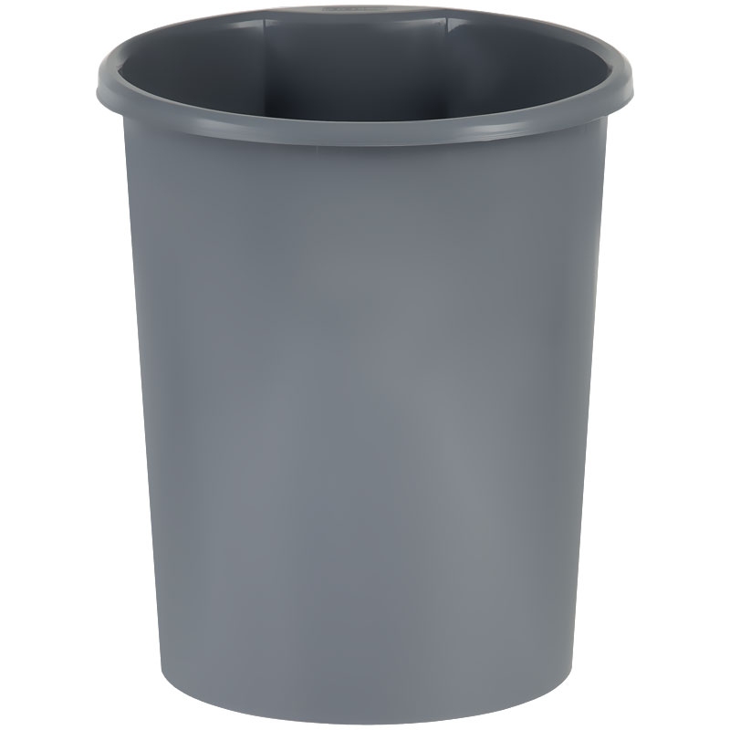 картинка Корзина для мусора 12 л, пластик, серый, СТАММ, КР12 от магазина Альфанит в Кунгуре