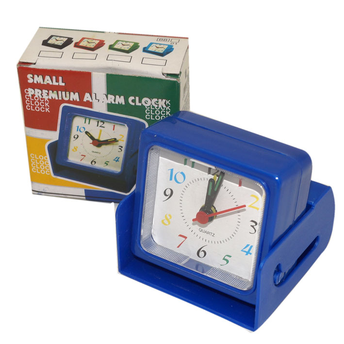 картинка Часы-будильник, 6*6*3 см, пластик, на батарейках, "Складные", 9212 от магазина Альфанит в Кунгуре