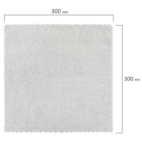 картинка Салфетки из микрофибры, 3 шт, 30*30 см, "Ultrasonic Grey Colour Pack 3", LAIMA, 608217 от магазина Альфанит в Кунгуре