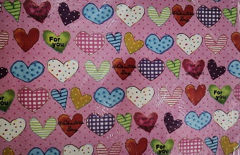 картинка Бумага упаковочная 50*70 см, сердечки, 2948182 от магазина Альфанит в Кунгуре
