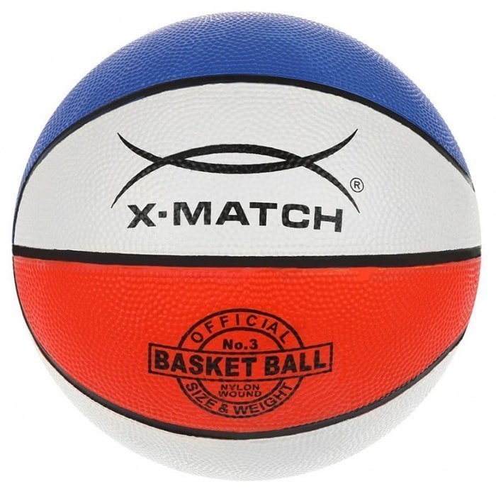 картинка Мяч баскетбольный, 280 гр, размер 3, резина, X-Match, 56460 от магазина Альфанит в Кунгуре
