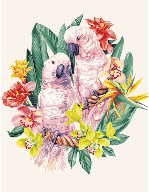 картинка Картина по номерам, 30*40 см, на подрамнике, "Нежные чувства", Три совы, КХ_44140 от магазина Альфанит в Кунгуре