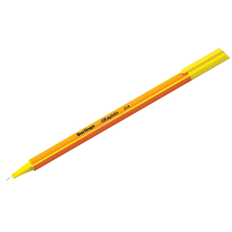 картинка Ручка капиллярная, 0,4 мм, желтая, "Rapido", Berlingo, СК_40109 от магазина Альфанит в Кунгуре