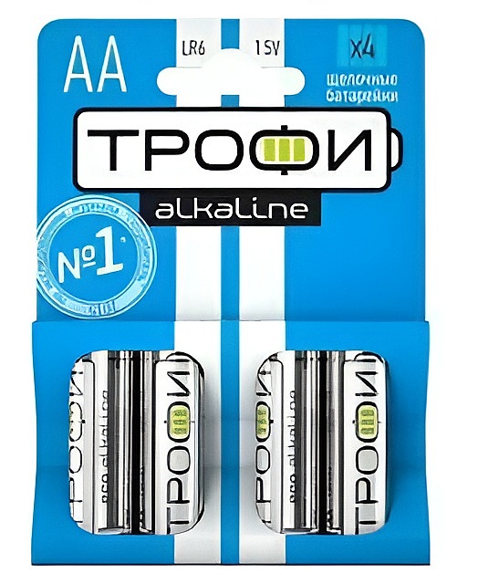 картинка Батарейки АА, 4*BI, Трофи, LR6-4BL от магазина Альфанит в Кунгуре