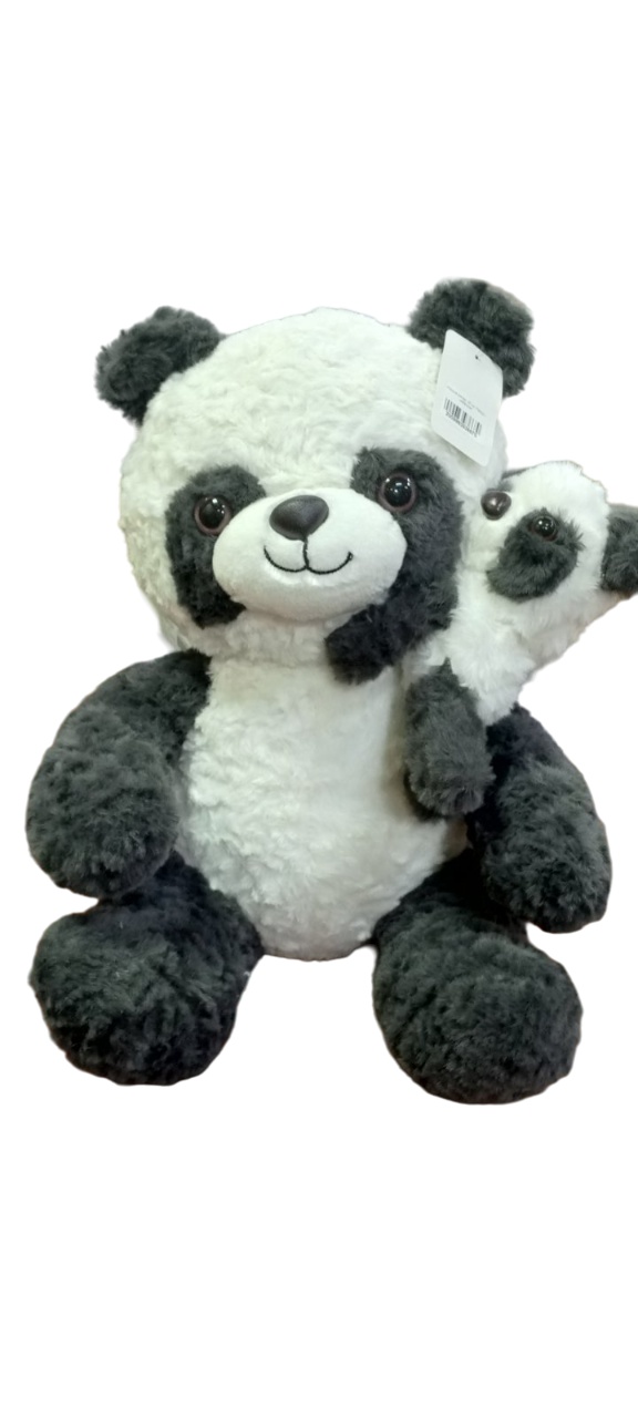 картинка Игрушка мягкая, 30 см, "Панда с ребенком" от магазина Альфанит в Кунгуре