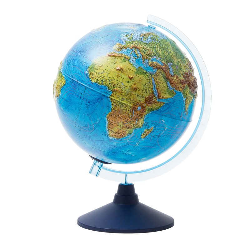 картинка Глобус физико-политический, 25 см, с подсветкой, на подставке, интерактивный, Globen, INT12500287 от магазина Альфанит в Кунгуре