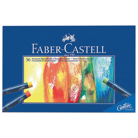картинка Пастель масляная, 36 цв, круглое сечение, "Studio quality", Faber-Castell, 127036 от магазина Альфанит в Кунгуре