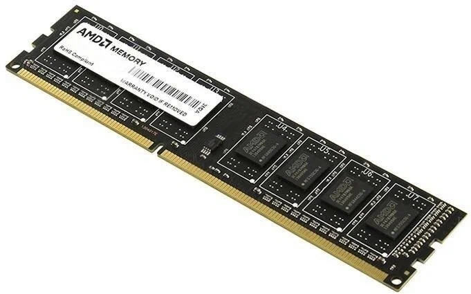 картинка Модуль памяти DIMM 4 GB, AMD, DDR4, 2400 МГц, R744G2400U1S-U от магазина Альфанит в Кунгуре