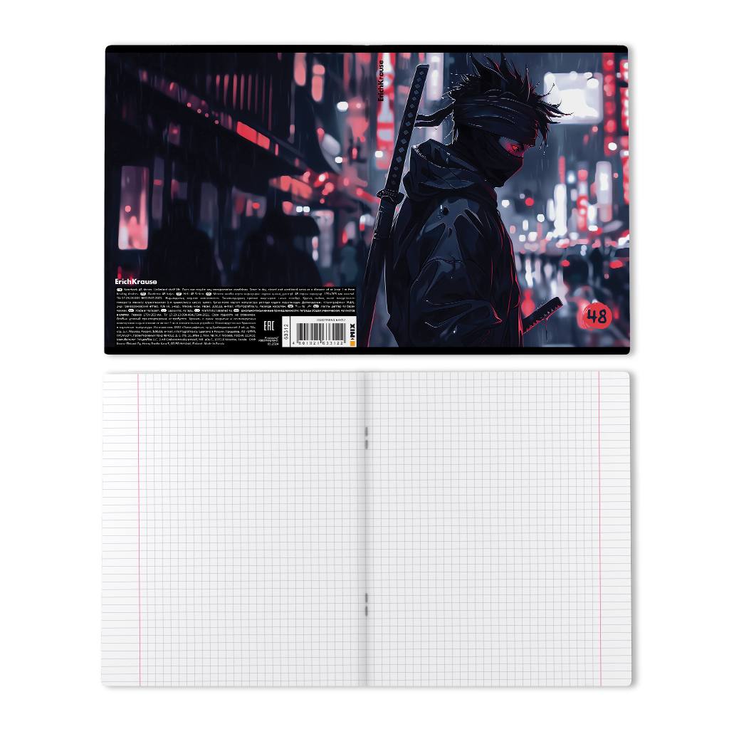картинка Тетрадь 48 л, А5, клетка, "Samurai", Erich Krause, 63312 от магазина Альфанит в Кунгуре