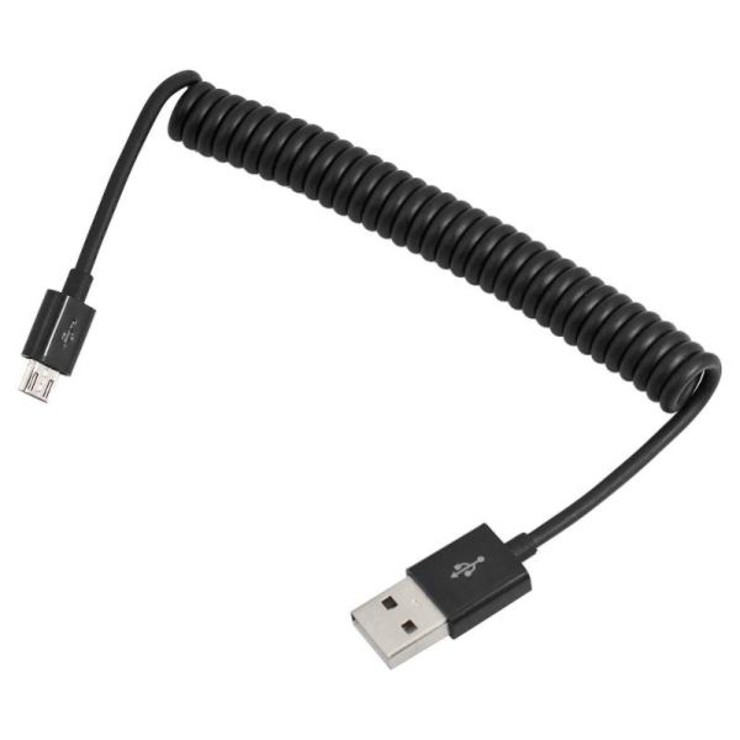 картинка Кабель зарядный Орбита BS-411 USB 2.0 AM — USB 2.0 microBM, 1,0 м, черный, витой от магазина Альфанит в Кунгуре