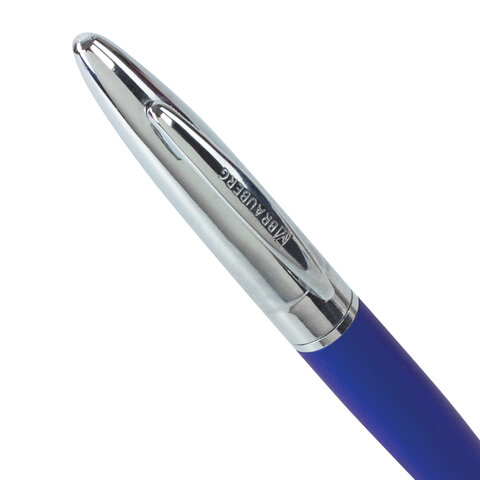 картинка Ручка подарочная шариковая, 0,5 мм, синяя, корп. серебро/синий, "Echo", BRAUBERG, 143460 от магазина Альфанит в Кунгуре