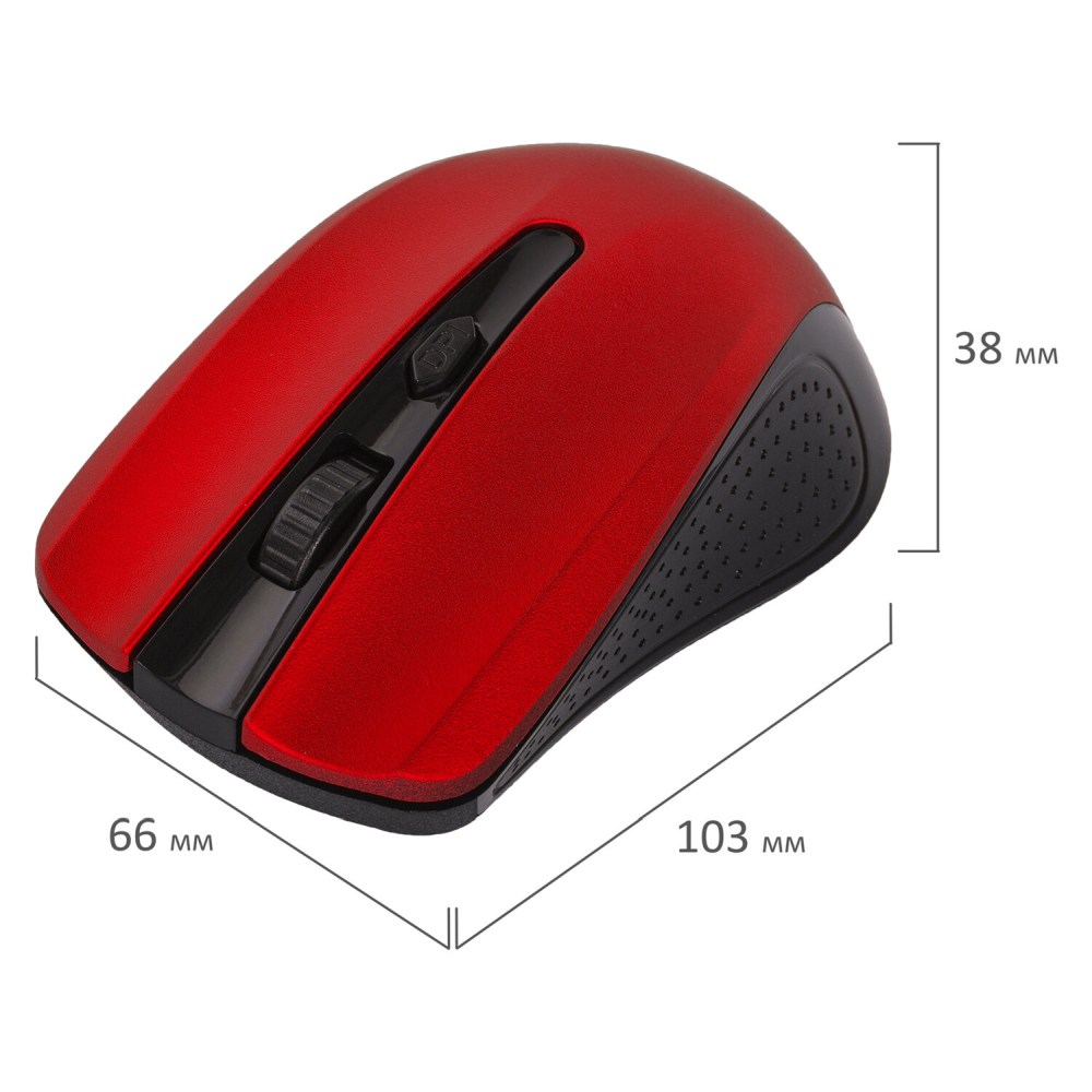 картинка Мышь беспроводная SONNEN V99, 1000-1600 dpi, красный, 513529 от магазина Альфанит в Кунгуре