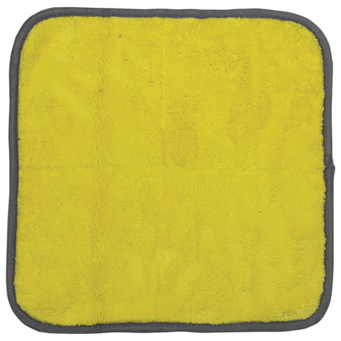 картинка Салфетка из микрофибры, 35*35 см, желтый/серый, плотная, LAIMA, 604686 от магазина Альфанит в Кунгуре