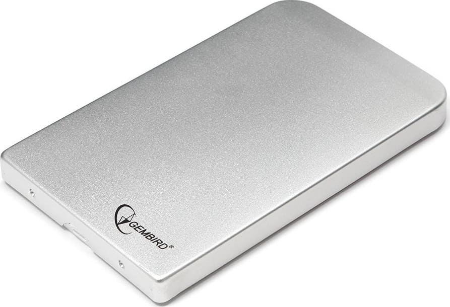 картинка Внешний корпус USB 2.0 для 2.5" HDD SATA Gembird EE2-U2S-41-S, металл, серебро от магазина Альфанит в Кунгуре