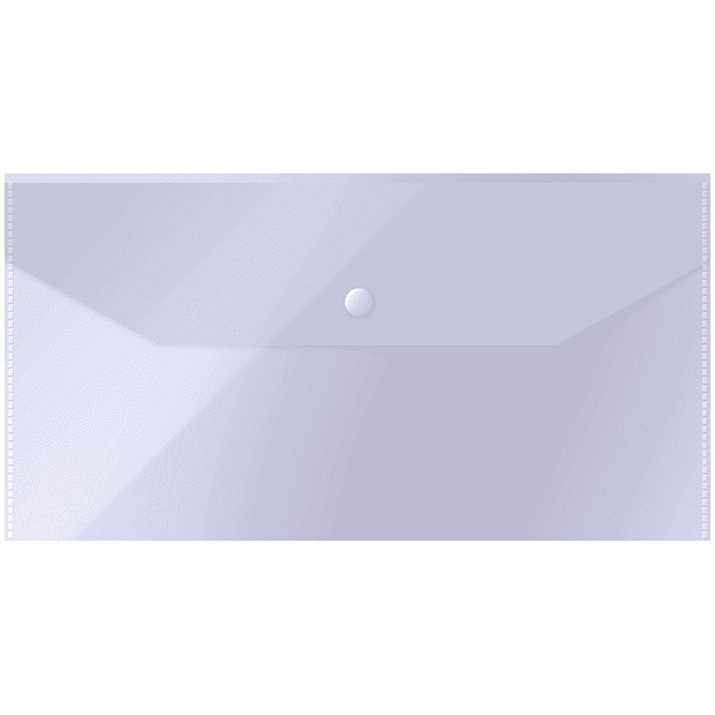 картинка Папка-конверт на кнопке, С6, 150 мкм, прозрачный, OfficeSpace, 267534 от магазина Альфанит в Кунгуре