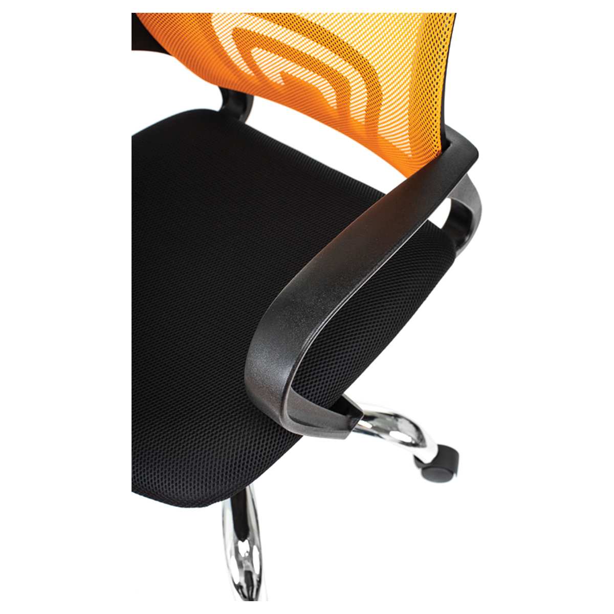 картинка Кресло офисное Helmi "Airy HL-M95", ткань/сетка, оранжевый, 348712 от магазина Альфанит в Кунгуре