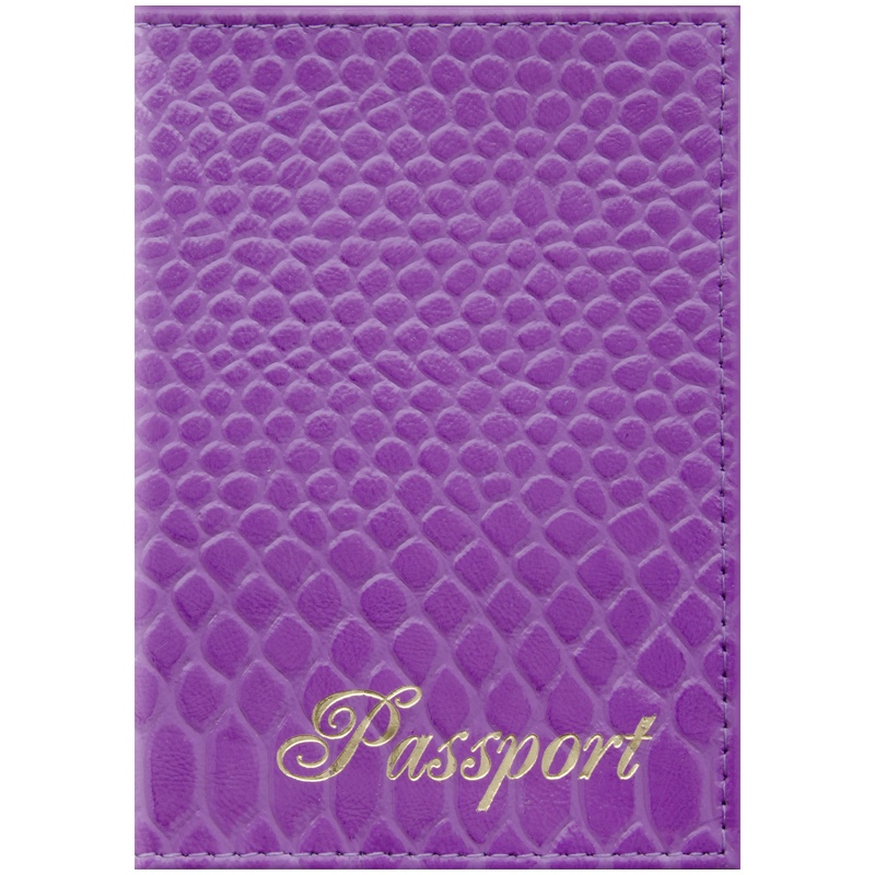 картинка Обложка для паспорта, кожа, сиреневый, "Питон", OfficeSpace, 254224 от магазина Альфанит в Кунгуре