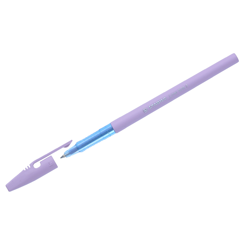 картинка Ручка шариковая, 0,7 мм, синяя, корп. лавандовый, "Liner 808 Pastel", STABILO, 808FP1041-6 от магазина Альфанит в Кунгуре