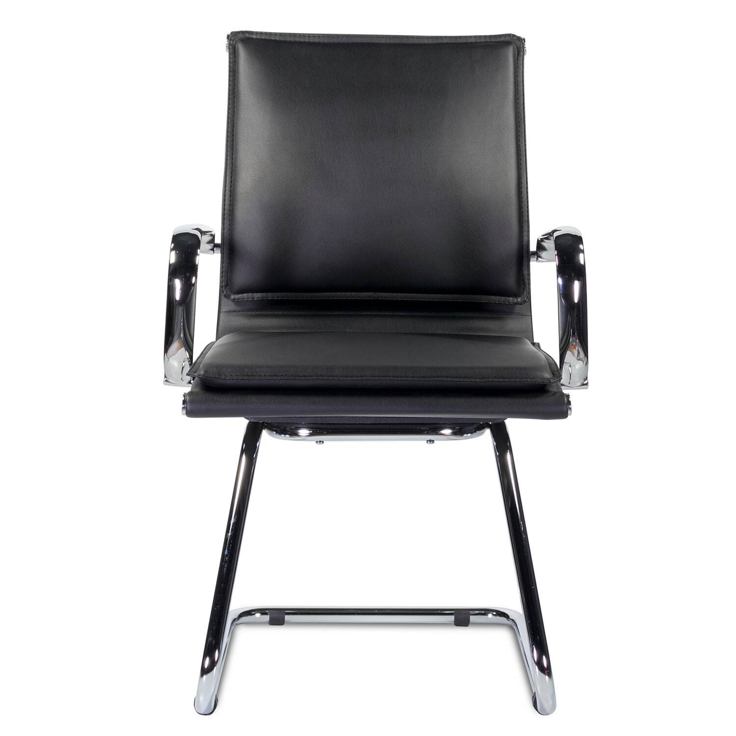 картинка Кресло для приемных и переговорных BRABIX "Kayman CF-102", кожзам, черный, 532572 от магазина Альфанит в Кунгуре