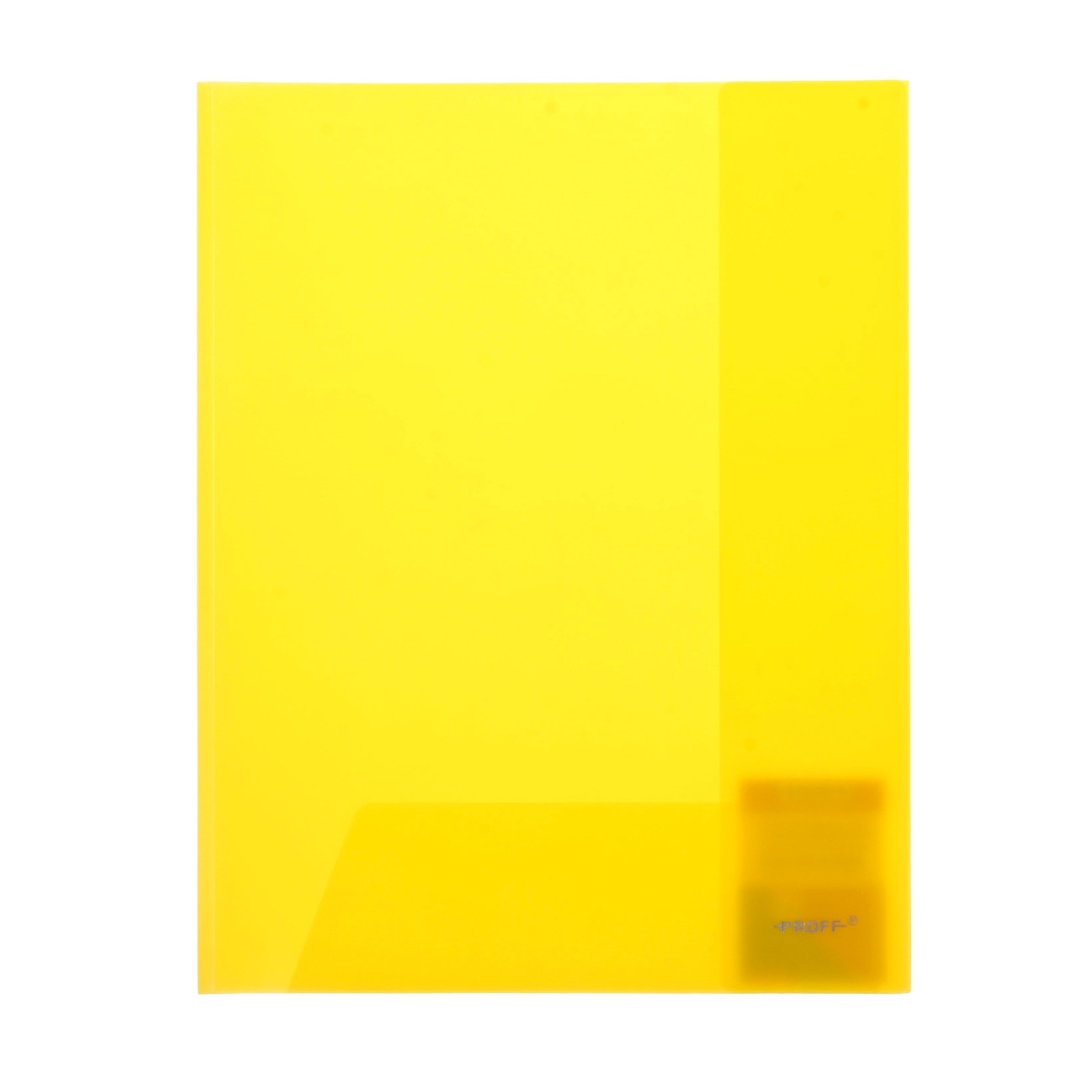 картинка Папка-уголок, А4, 300 мкм, пластик, прозрачный желтый, Proff, E311A/30-TF-02 от магазина Альфанит в Кунгуре
