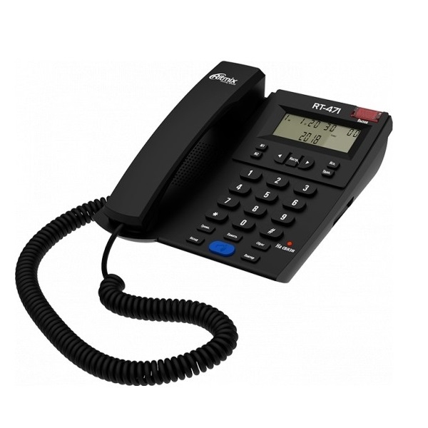 картинка Телефон RITMIX RT-471 black с ЖК-дисплеем от магазина Альфанит в Кунгуре