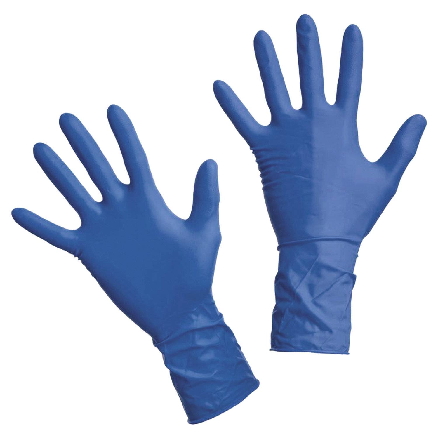 картинка Перчатки нитриловые, 1 пара, размер S, голубой, Aviora, 402-661 от магазина Альфанит в Кунгуре