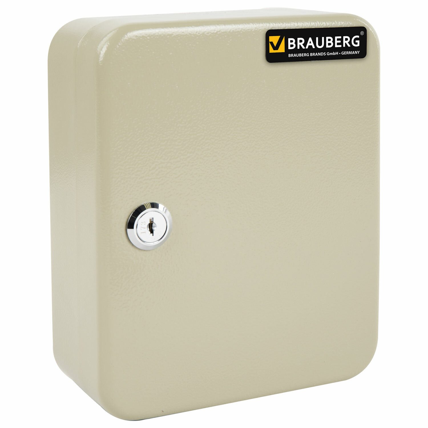 картинка Ключница, 20*16*8 см, на 20 ключей, с замком, серый, BRAUBERG, 290337 от магазина Альфанит в Кунгуре