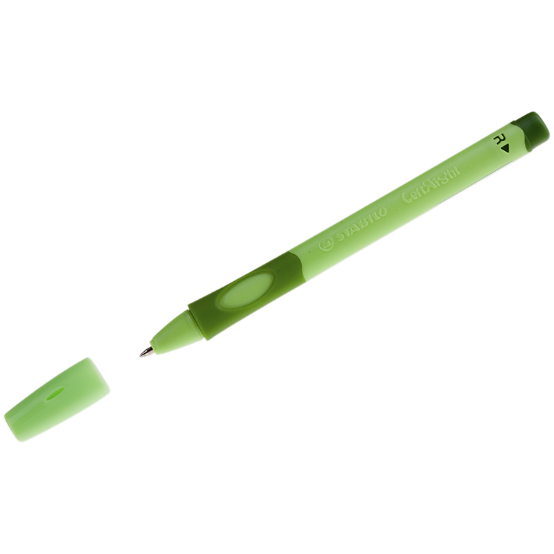 картинка Ручка шариковая для левшей, 0,8 мм, синяя, корп. зеленый, грип, "LeftRight", STABILO, 6328/2-10-41 от магазина Альфанит в Кунгуре