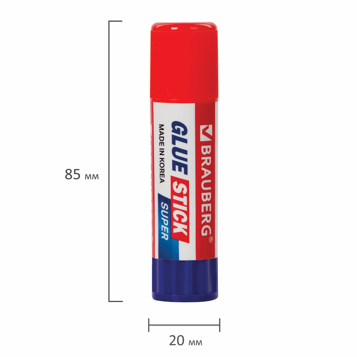 картинка Клей-карандаш, 8 гр, "Super", BRAUBERG, 229540 от магазина Альфанит в Кунгуре
