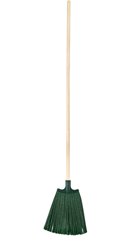 картинка Метла, 120 см, плоская веерная, с деревянным черенком, OfficeClean, 320335 от магазина Альфанит в Кунгуре
