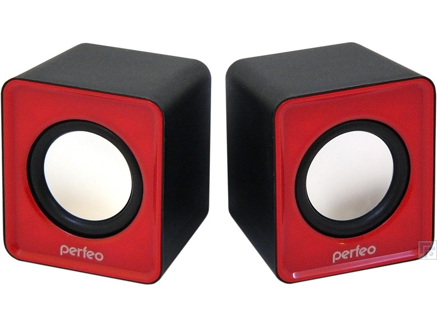 картинка Акустическая система 2.0 Perfeo Wave, 2*3Вт, красный, PF_5128 от магазина Альфанит в Кунгуре