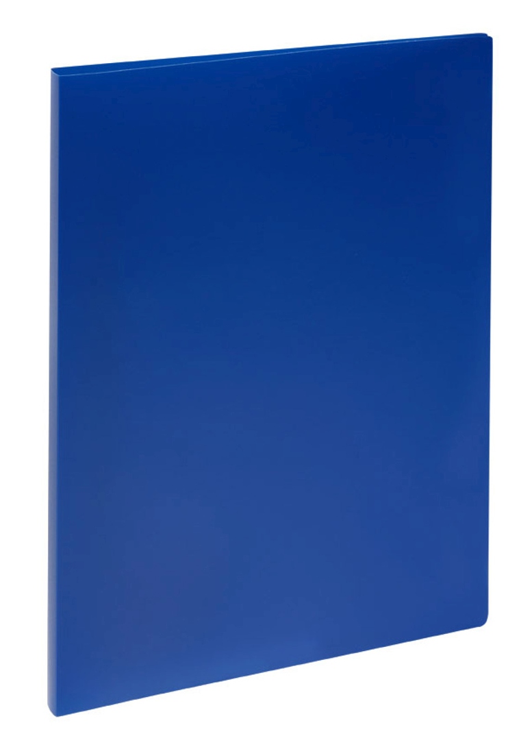 картинка Папка с пружинным скоросшивателем, А4, 500 мкм, корешок 17 мм, пластик, синий, СТАММ, ММ-32221 от магазина Альфанит в Кунгуре