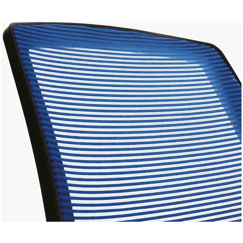 картинка Кресло офисное Helmi "Step HL-M02", ткань/сетка, черный/синий, механизм качания, 283157 от магазина Альфанит в Кунгуре