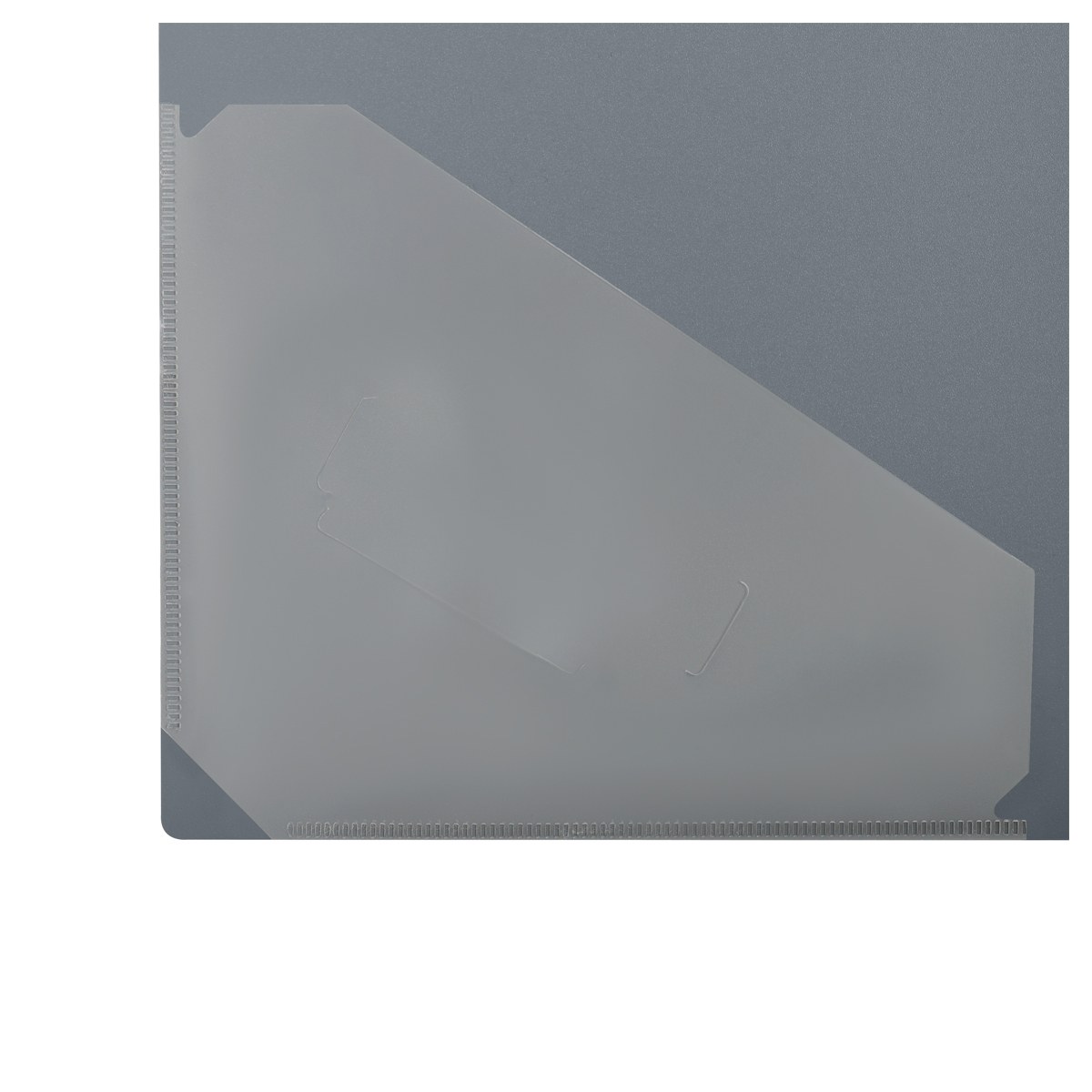картинка Папка на 2-х кольцах, А4, 700 мкм, корешок 25 мм, пластик, серый, "Стандарт", СТАММ, ММ-30592 от магазина Альфанит в Кунгуре