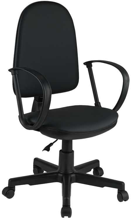 картинка Кресло офисное Helmi "Престиж HL-M30", кожзам, черный, 342080 от магазина Альфанит в Кунгуре