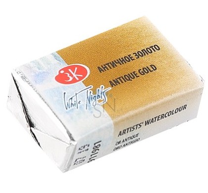 картинка Краска акварельная художественная, 2,5 мл, кювет, Античное золото, Белые ночи, 1911730 от магазина Альфанит в Кунгуре