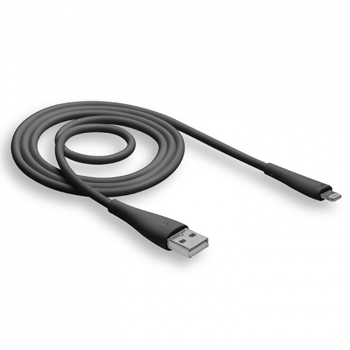 картинка Кабель зарядный для мобильных устройств Walker C305 USB 2.0 AM — Apple 8-pin, 1,0 м, черный, 2.1А от магазина Альфанит в Кунгуре