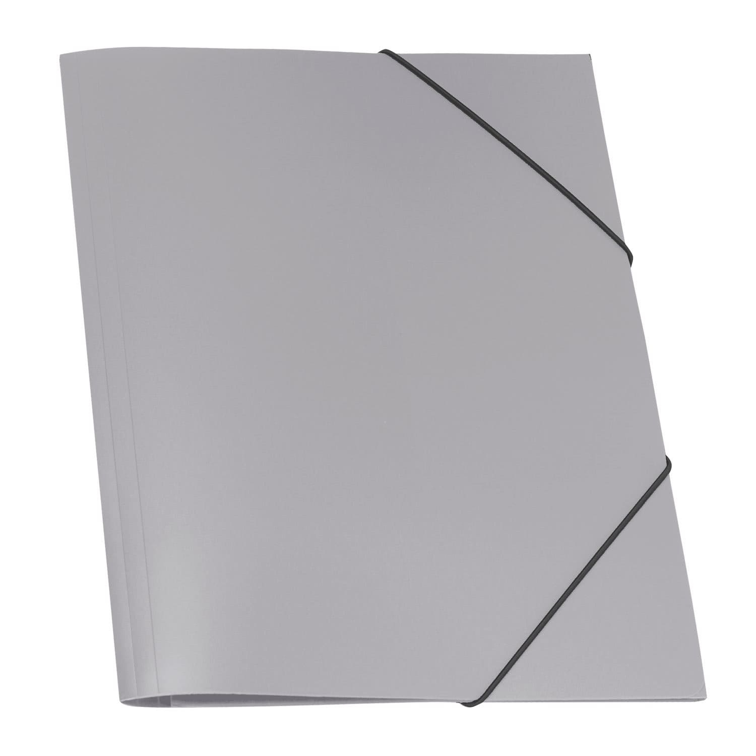 картинка Папка на резинке, А4, 600 мкм, до 300 л, пластик, серебристый, "Matt Ice Metallic", Erich Krause, 50399/02 от магазина Альфанит в Кунгуре