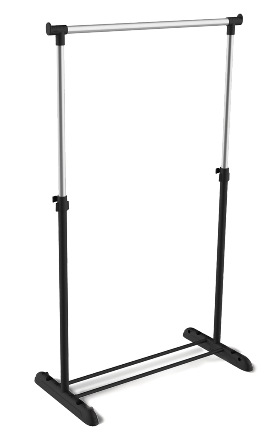 картинка Вешалка-стойка для плечиков, 161,5*86*44 см, пластик/металл, черный/хром, "SHT-WR4340", 603588 от магазина Альфанит в Кунгуре