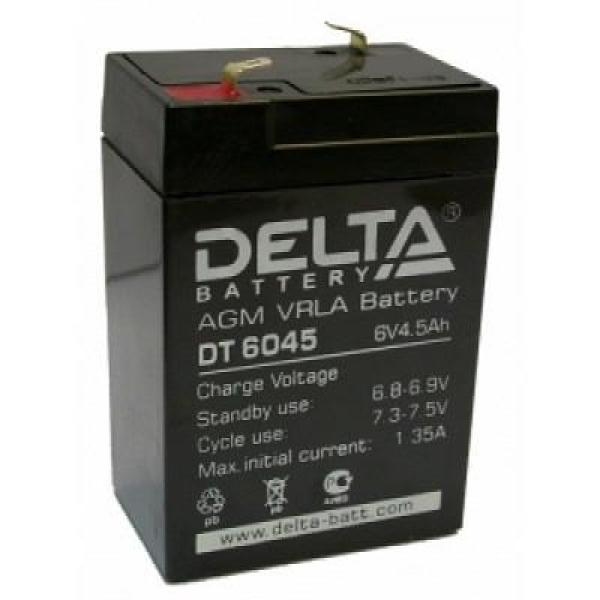 картинка Аккумулятор Delta VRLA 4- 4.5, 4V, 4.5Ah от магазина Альфанит в Кунгуре