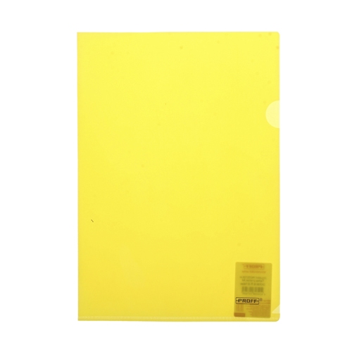 картинка Папка-уголок, А4, 160 мкм, пластик, прозрачный желтый, Proff, CH310A/16-TF-02 от магазина Альфанит в Кунгуре