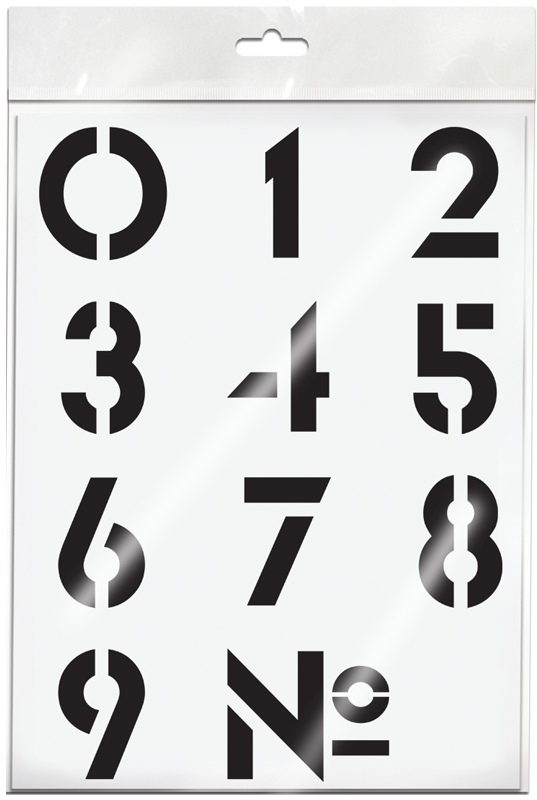 картинка Трафарет, 30*40 см, пластик, "Цифры", ArtSpace, ТЦ3040_45564 от магазина Альфанит в Кунгуре