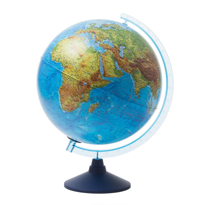 картинка Глобус физико-политический, 32 см, с подсветкой, на подставке, от батареек, Globen, Ве013200264 от магазина Альфанит в Кунгуре