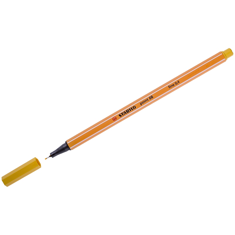 картинка Ручка капиллярная, 0,4 мм, желтая, "Point 88", STABILO, 88/44 от магазина Альфанит в Кунгуре
